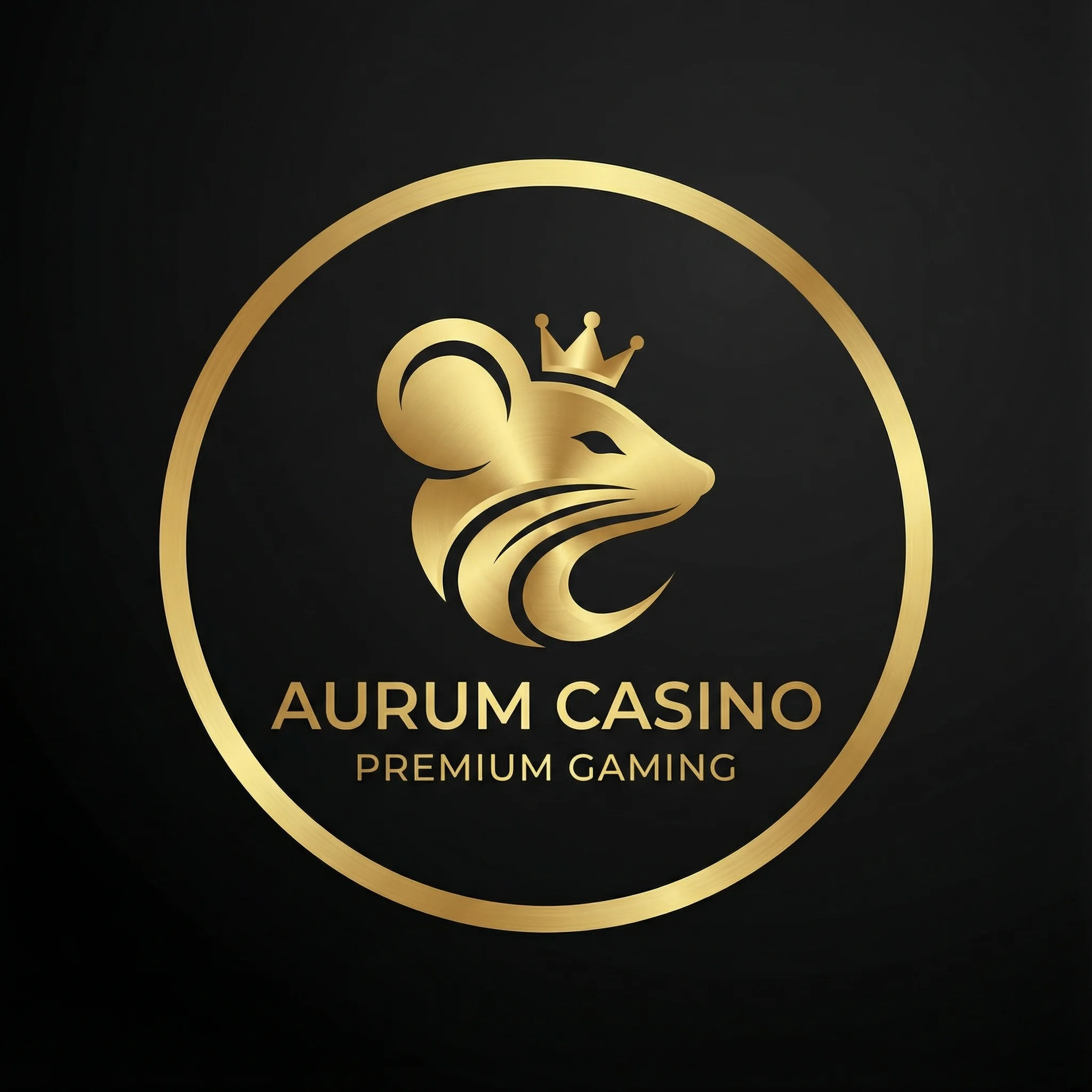 Ruleta Bet logo ratón dorado